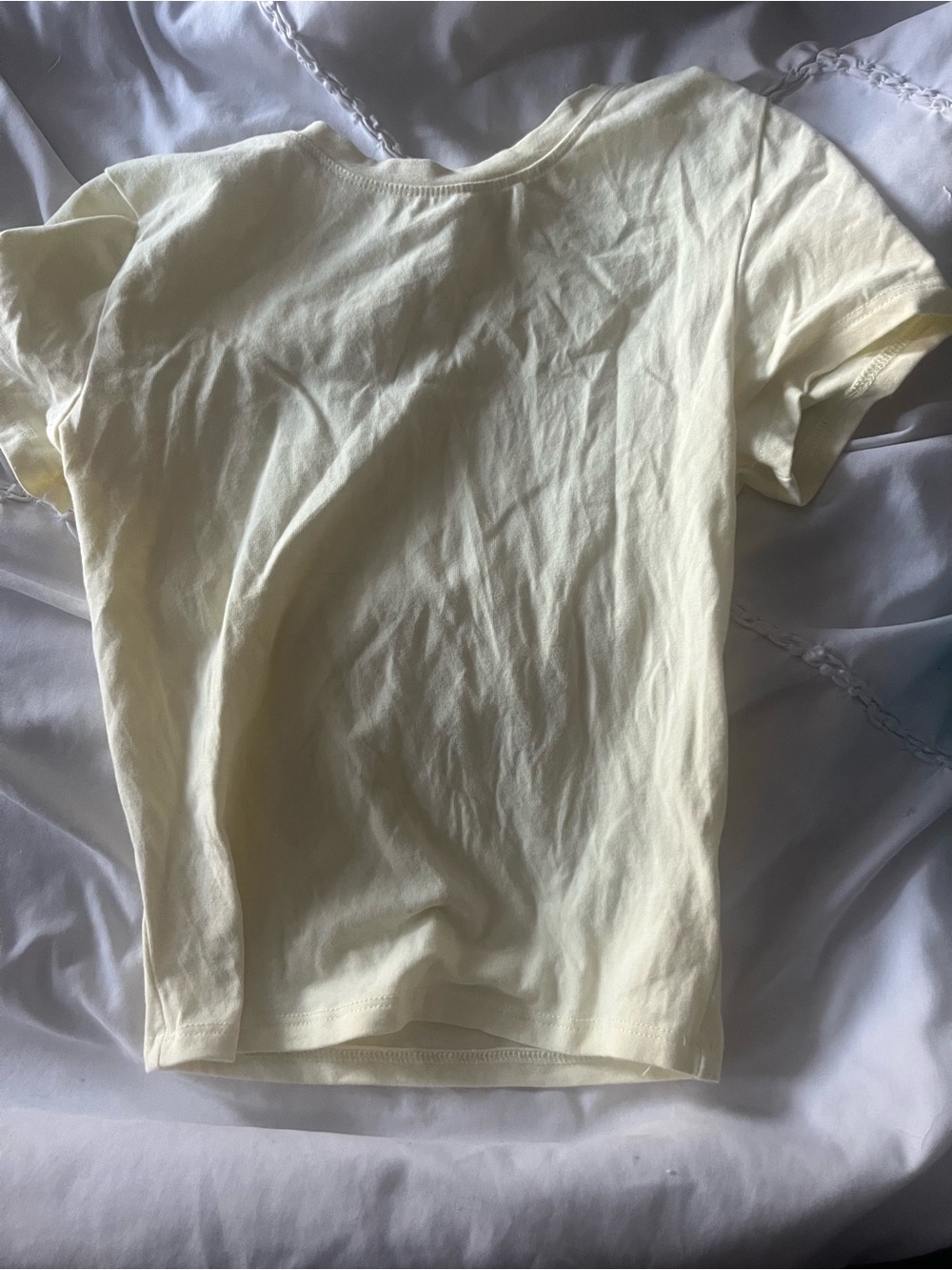 Garage yellow crop top